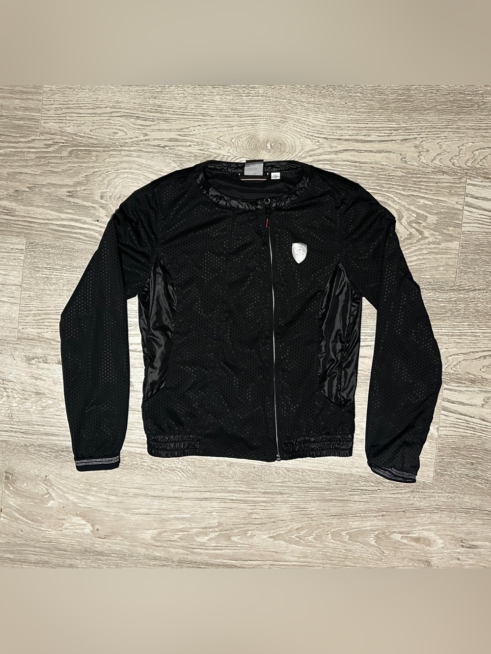 Puma Women’s Black Full-Zip Windbreaker Jacket